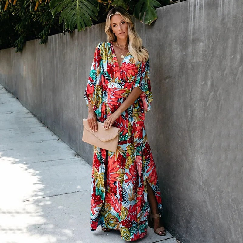 kimono dress wedding guest Amy Strapless Prom Red Prom (For more Size Guide tailleurbleu Color:K Green