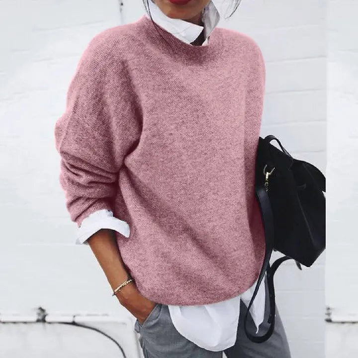 Amelia | Soft Cashmere Blend Crew Neck Sweater