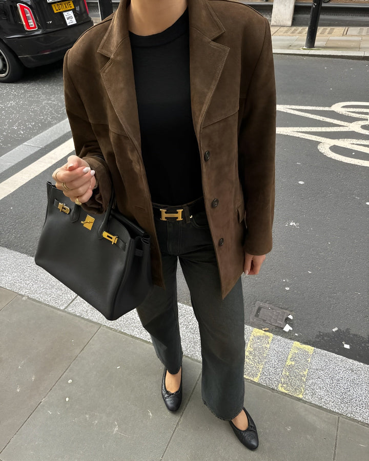 Christina | Luxurious Suede Blazer For Sophisticated Everyday Elegance
