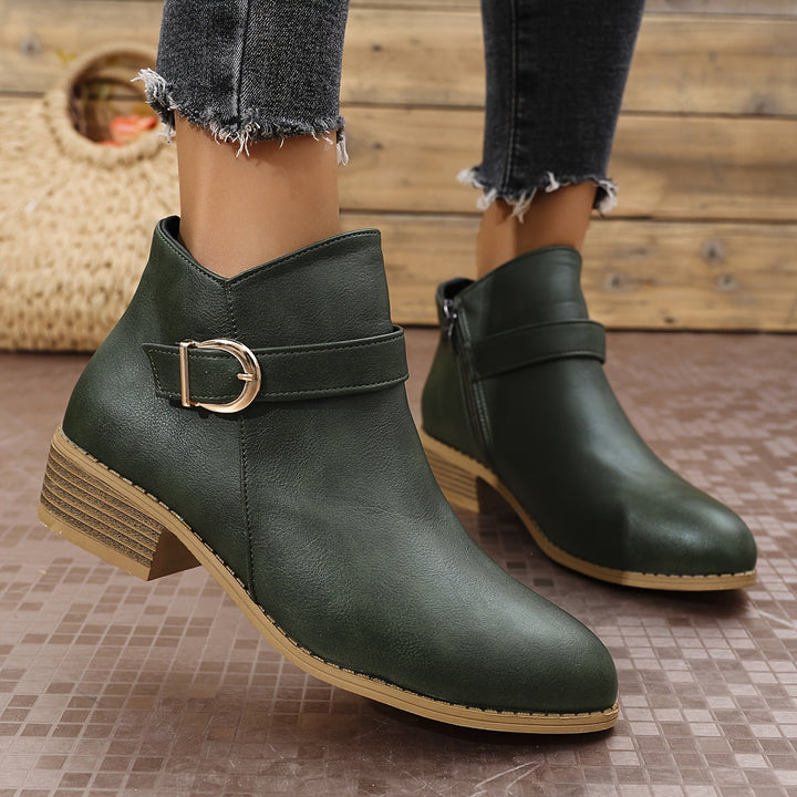 Angelika | Buckle-Detail Chelsea Ankle Boots