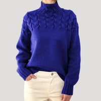 Evelyn | Elegant And Versatile Cable Knit Turtleneck Sweater