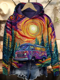Harper | Retro Adventure Graphic Hoodie