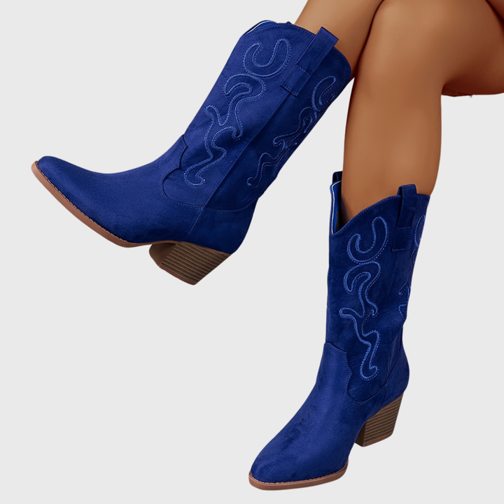 Victoria | Colorful And Stylish Wide-Calf Cowboy Boots
