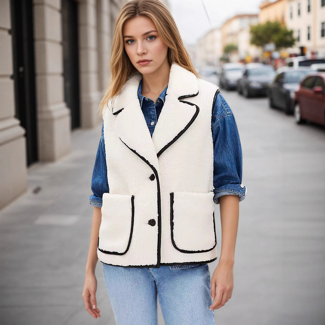 Sophia | Elegant And Cozy Boucle Layering Vest