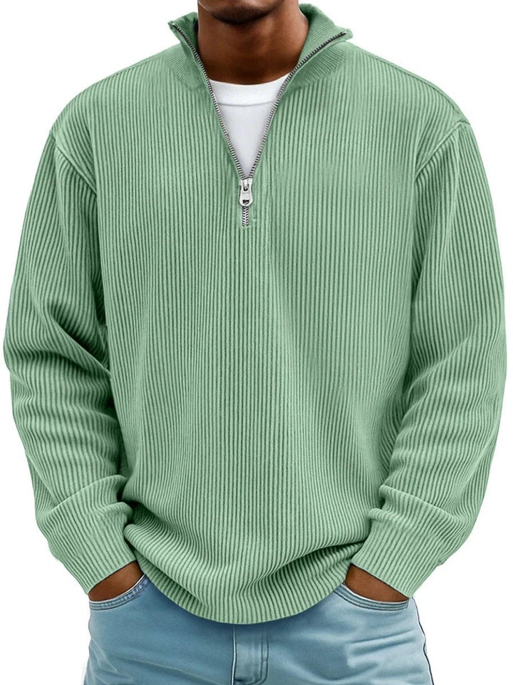 Simon | Knit Sweater – Casual Quarter-Zip Style for Men
