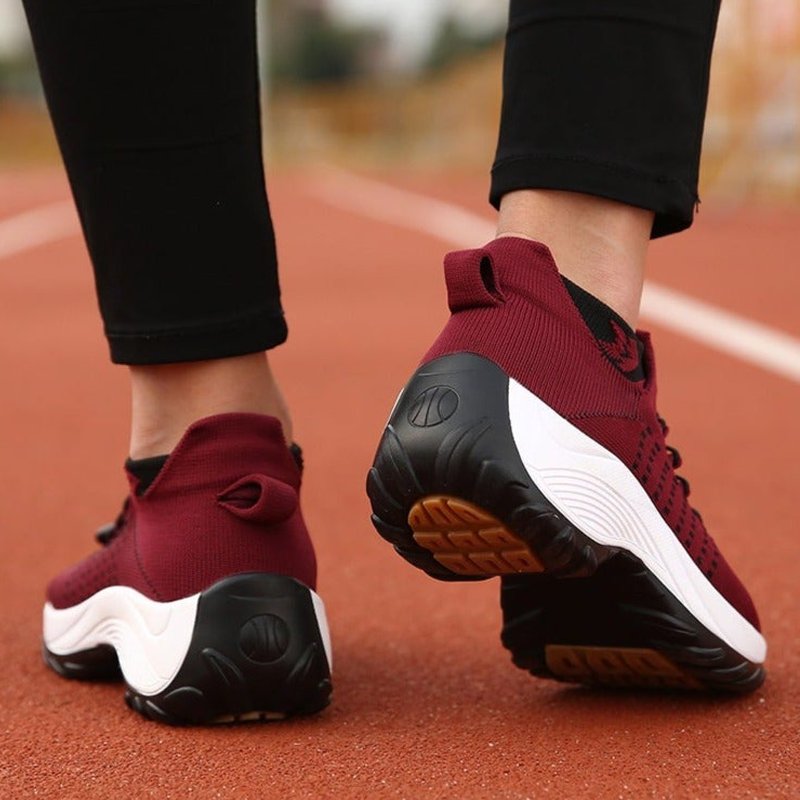 Isabella | Orthopedic Cushioned Platform Lace-Up Sneakers