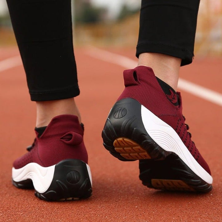 Isabella | Orthopedic Cushioned Platform Lace-Up Sneakers