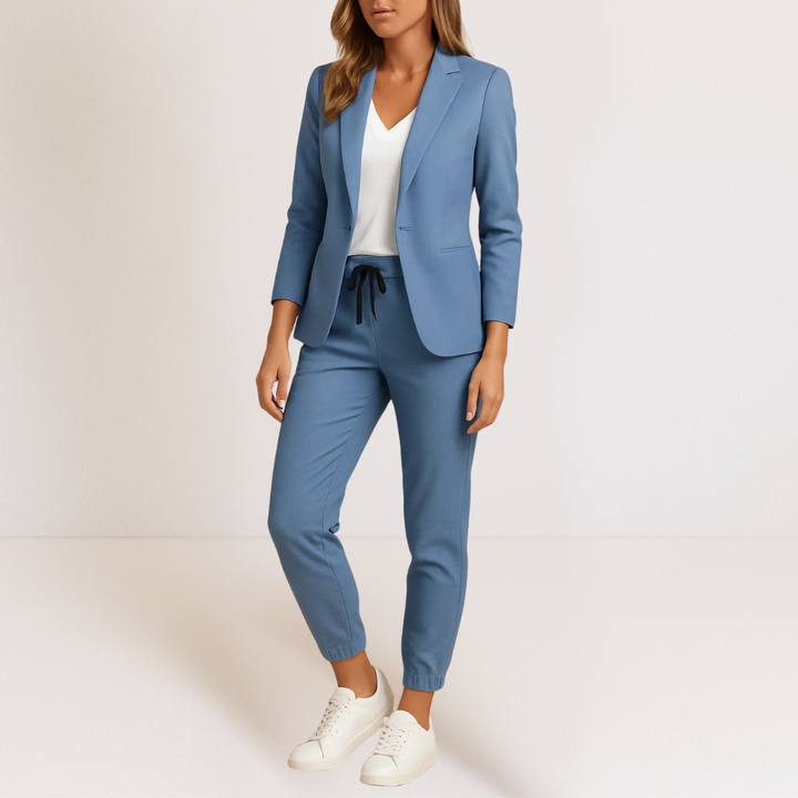 Livia | Elegant And Comfortable Blazer And Jogger Set For Women