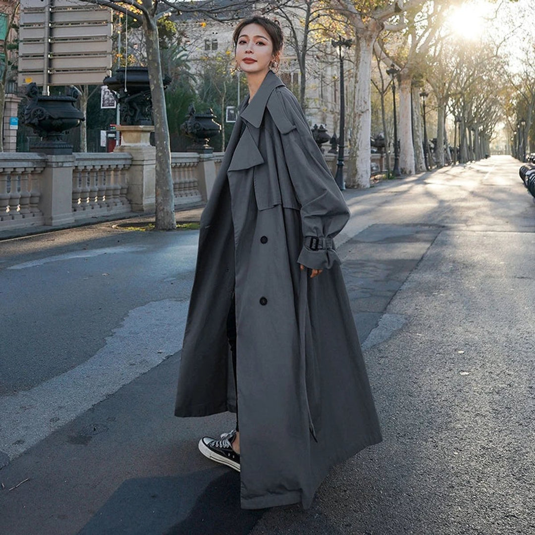Sophia | Übergroßer und langer Trenchcoat