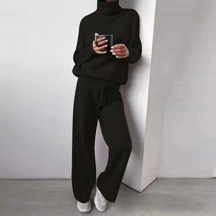 Seraphina | Completo confortevole e chic di due pezzi in maglia a collo alto