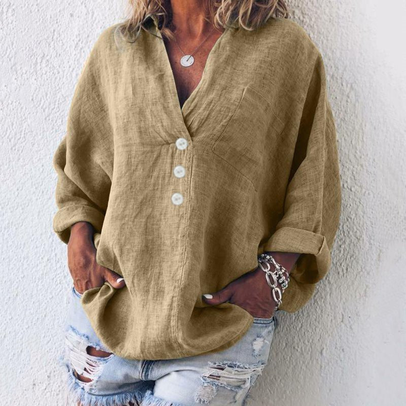 Lucia | Sweaters – Stylish Cotton-Linen Blend for Women