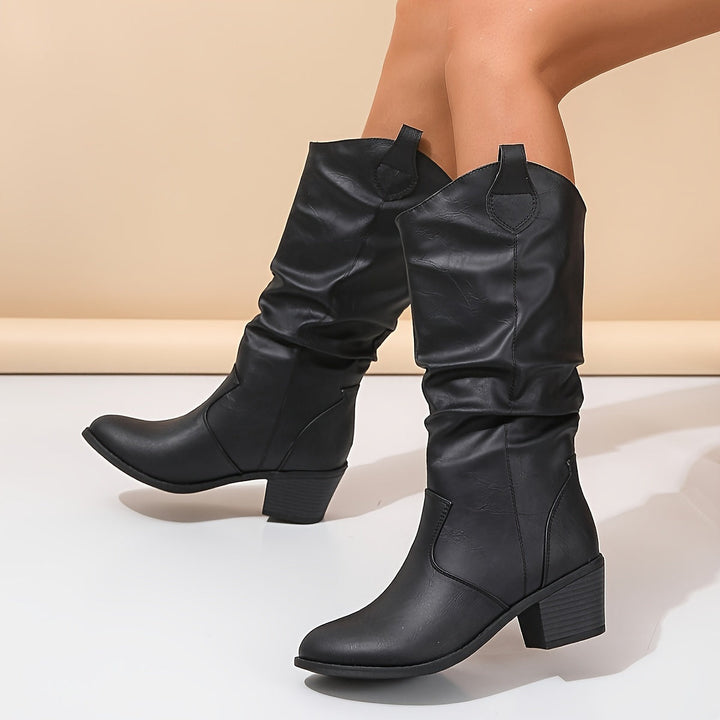 Eleanor | Vintage-Inspired Wide-Calf Cowboy Boots