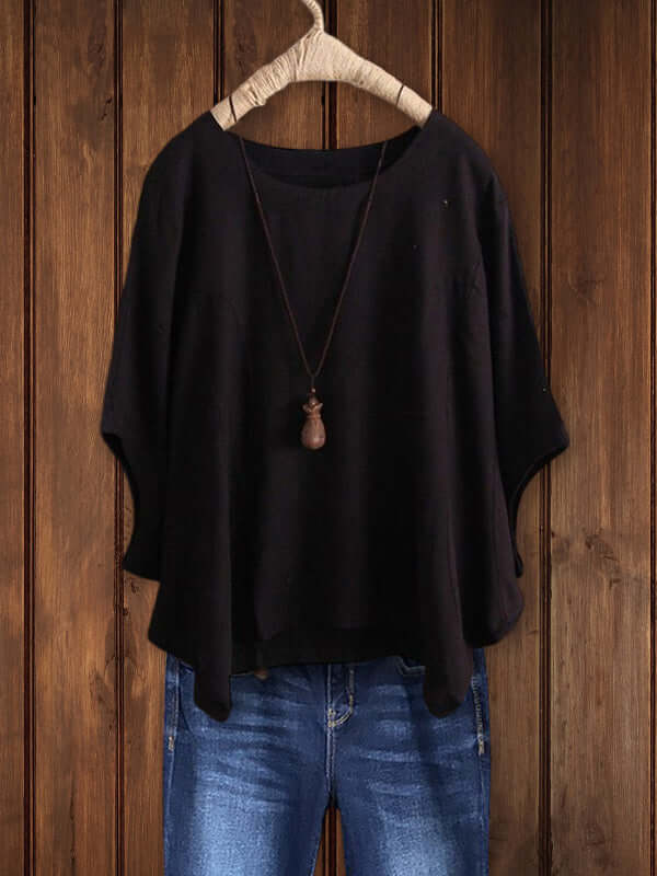 Bella | Relaxed Dolman Sleeve Everyday Tunic Top