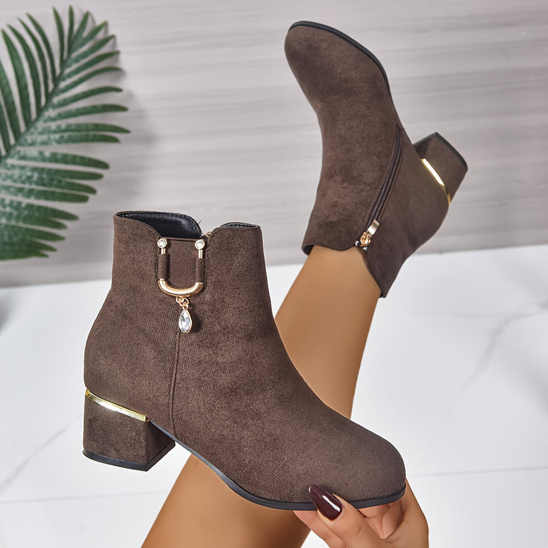 Darienne | Elegant Suede Chelsea Ankle Boots