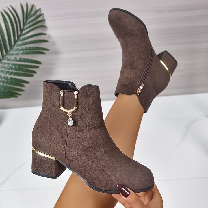 Darienne | Elegant Suede Chelsea Ankle Boots