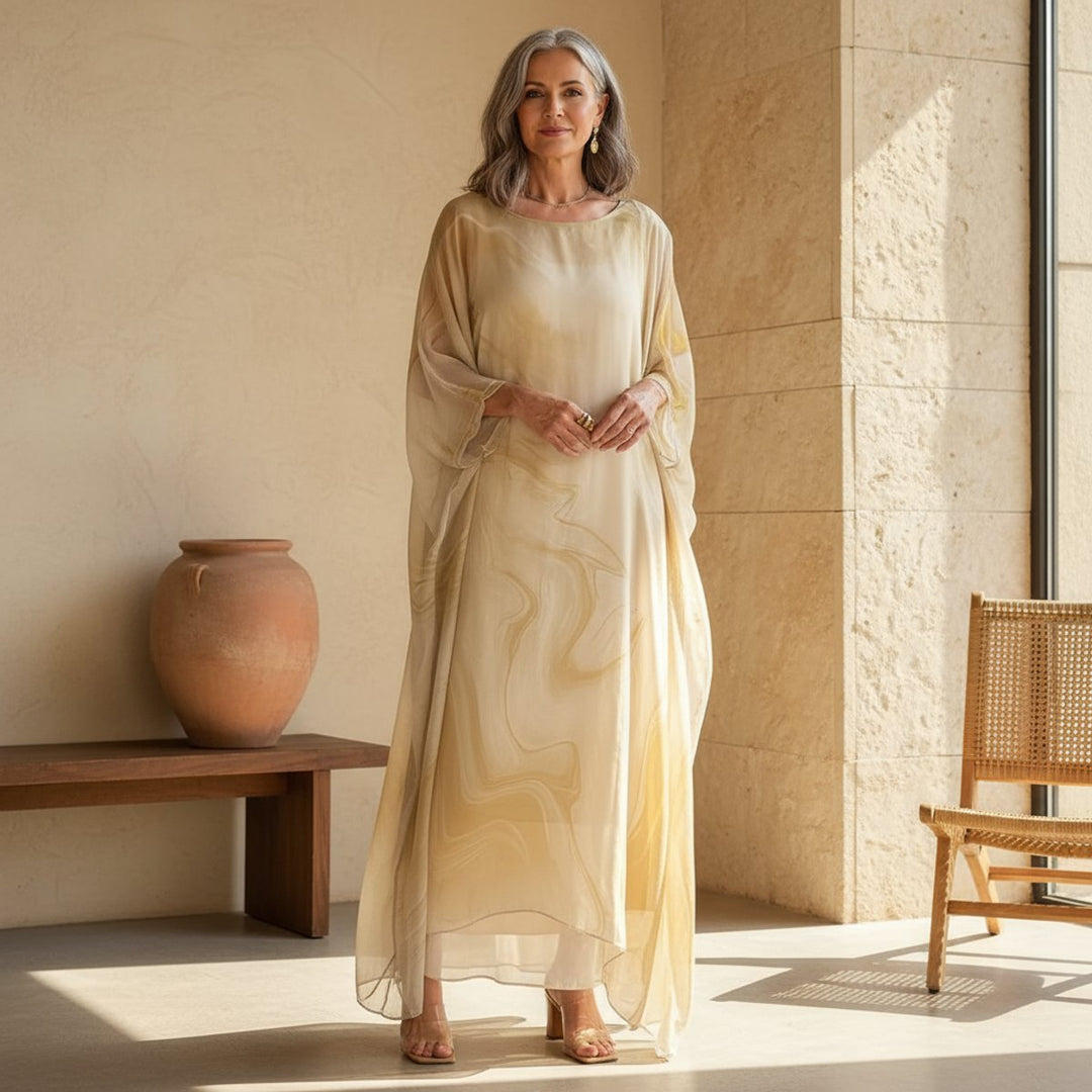 Elena | Elegant Long-Sleeved Dress for Effortless Evening Glamour