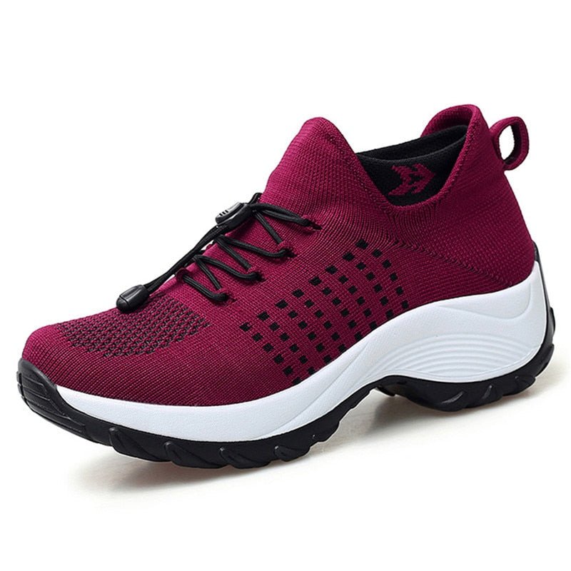 Isabella | Orthopedic Cushioned Platform Lace-Up Sneakers