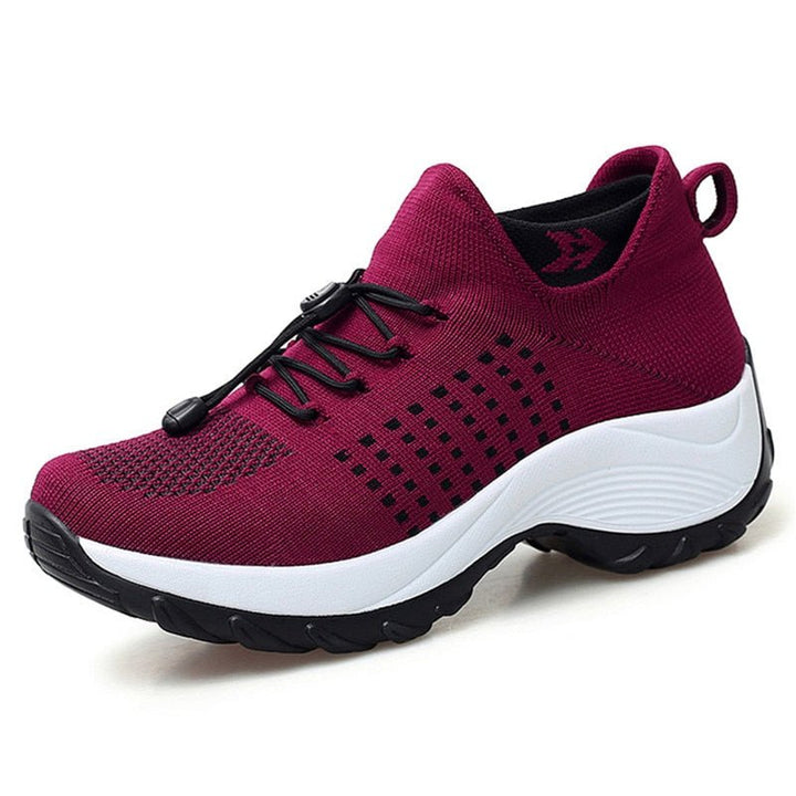Isabella | Orthopedic Cushioned Platform Lace-Up Sneakers