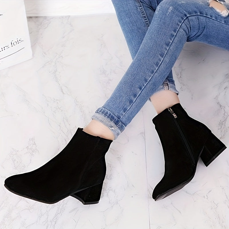 Franziska | Stilvolle Chelsea-Ankle-Boots mit Blockabsatz