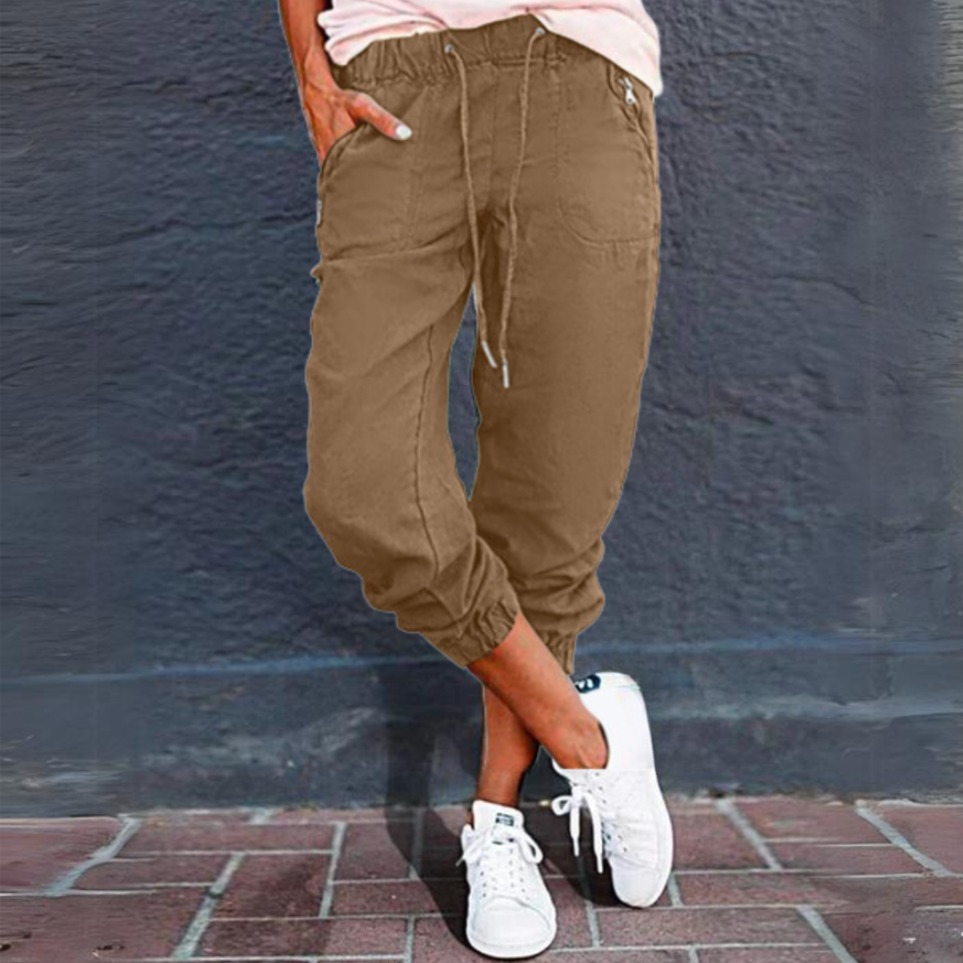 Elena | Modern And Stylish Drawstring Cargo Pants