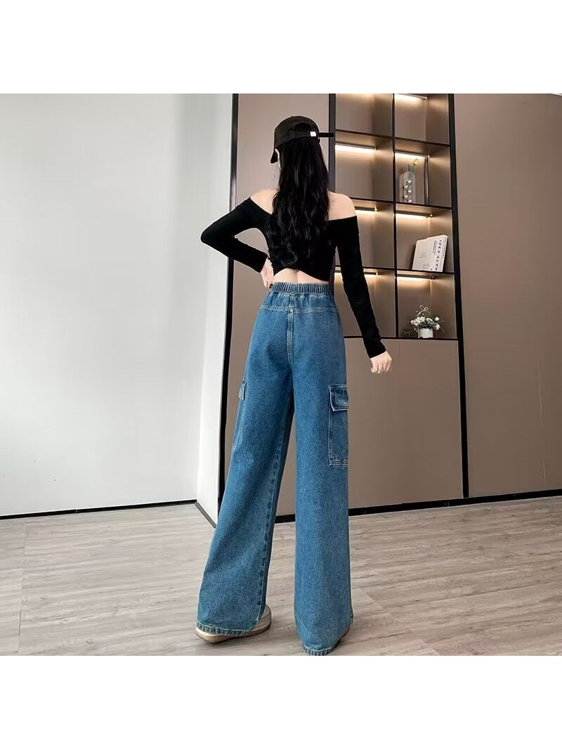 Chloe | Stylish And Comfortable Denim Cargo Pants