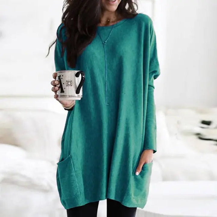 Sandra | Cozy And Chic Oversized Pocket Tunic Sweater
