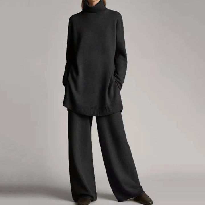 Patricia | Cozy Turtleneck And Wide-Leg Two Piece Set