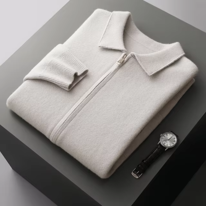 Liam | Modern And Versatile Full-Zip Knit Cardigan
