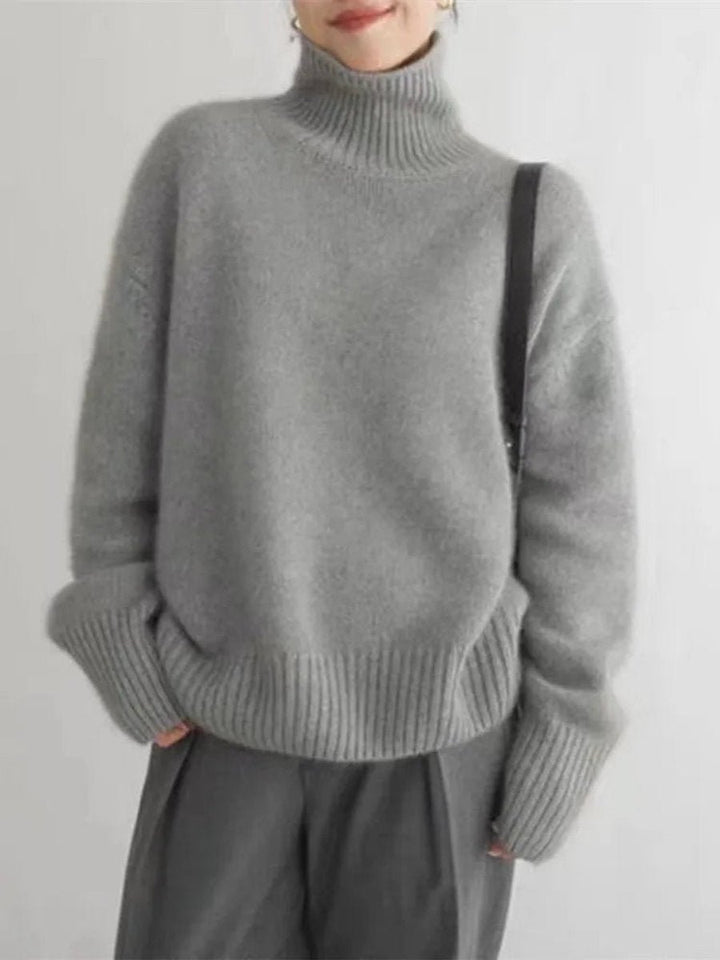 Clara | Turtleneck Knit Sweater for Women with Oversized Fit