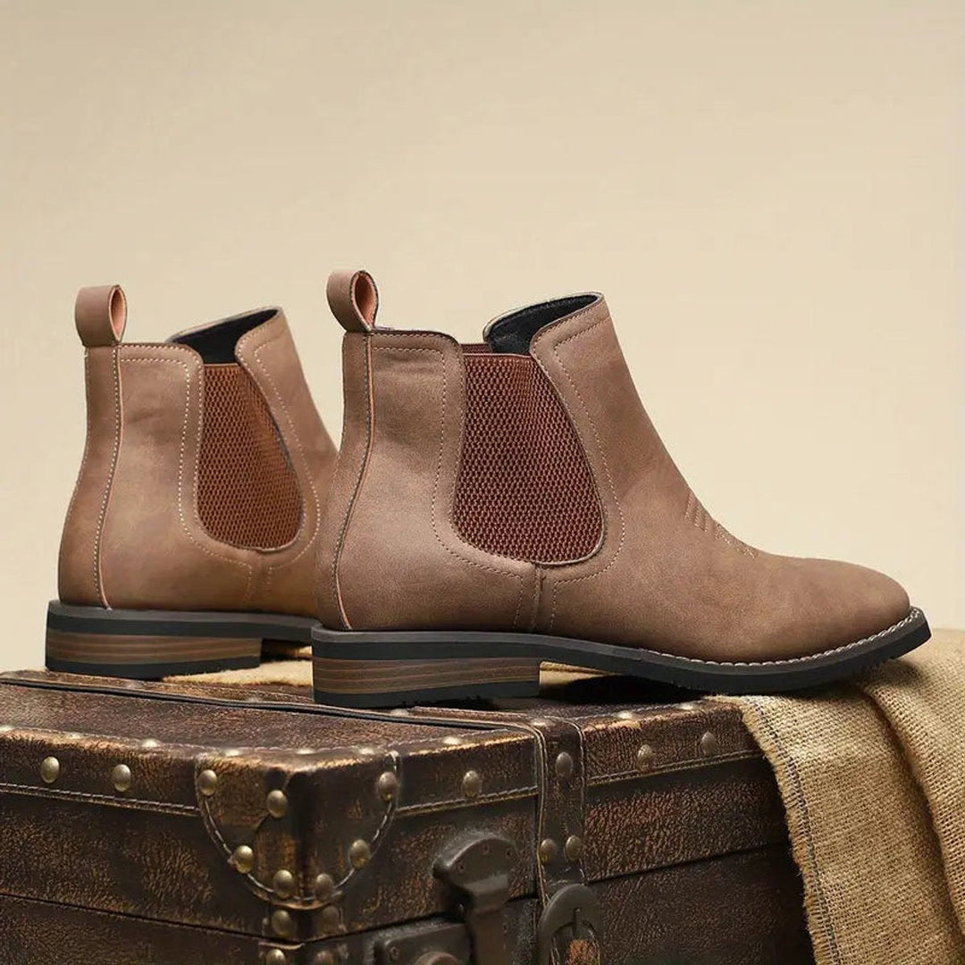 Benjamin | Classic Orthopedic Leather Chelsea Men Boots