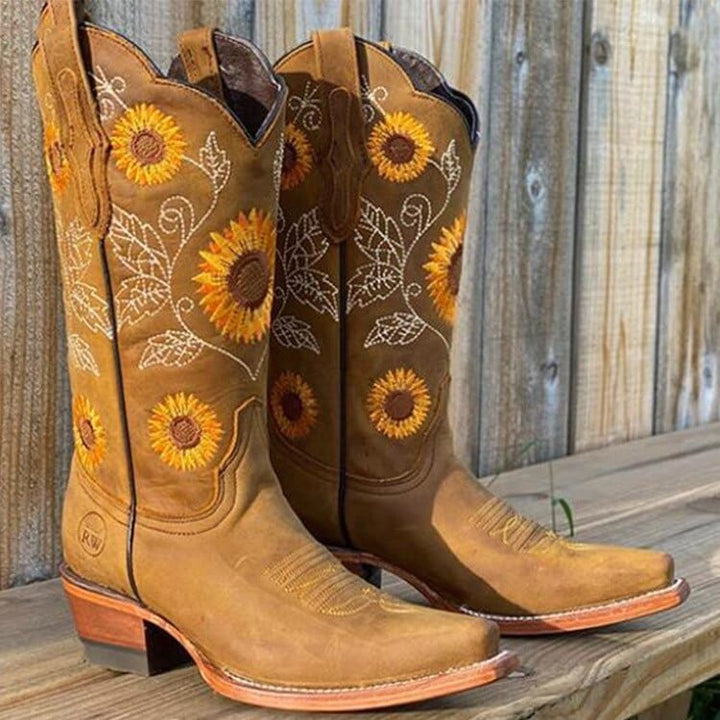 Ines | Einzigartige und farbenfrohe Cowboystiefel für kräftige Waden
