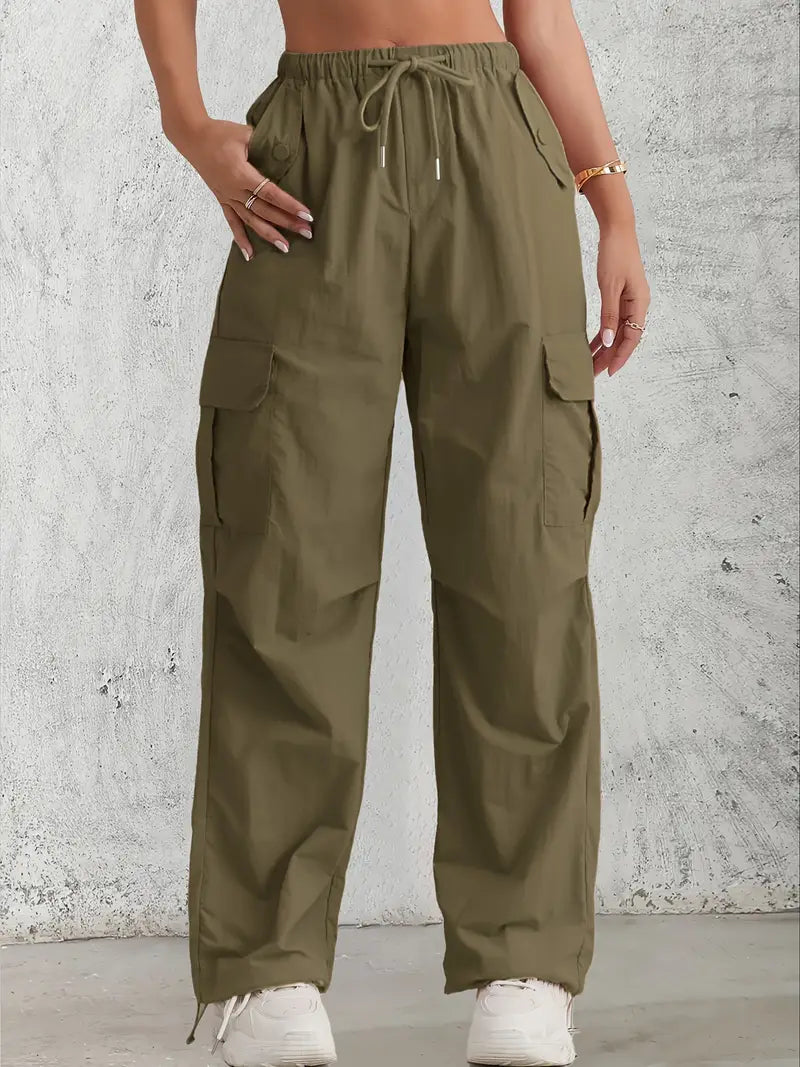 Sophia | Pantaloni cargo eleganti e funzionali con vita elasticizzata