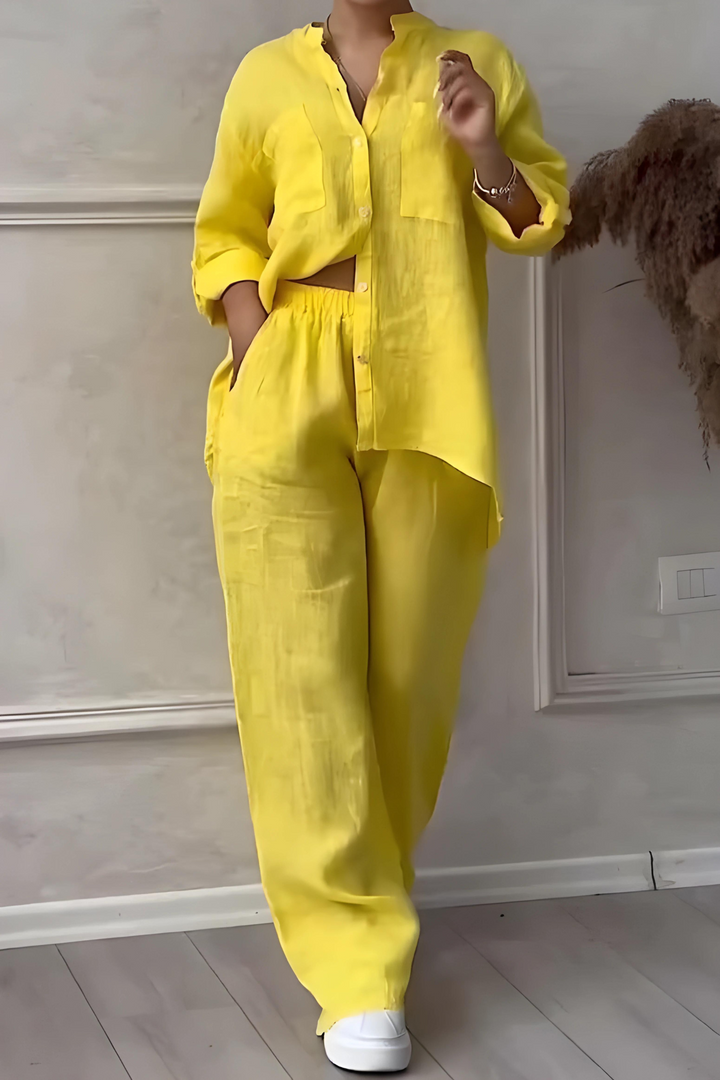 Amelia | Elegant And Breathable Linen Two Piece Set