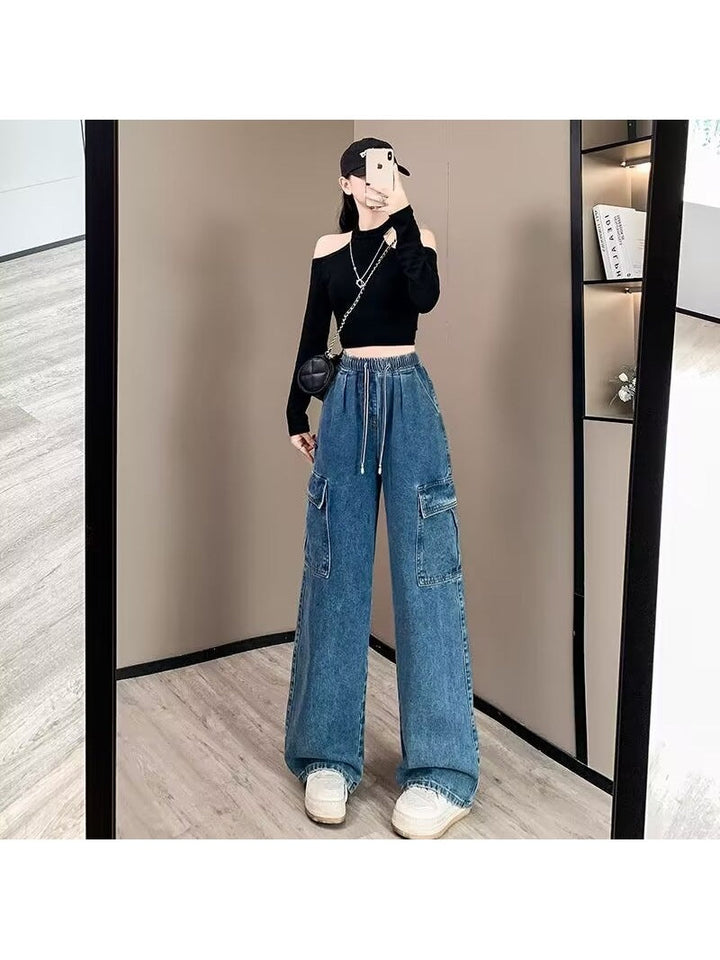 Chloe | Stylish And Comfortable Denim Cargo Pants