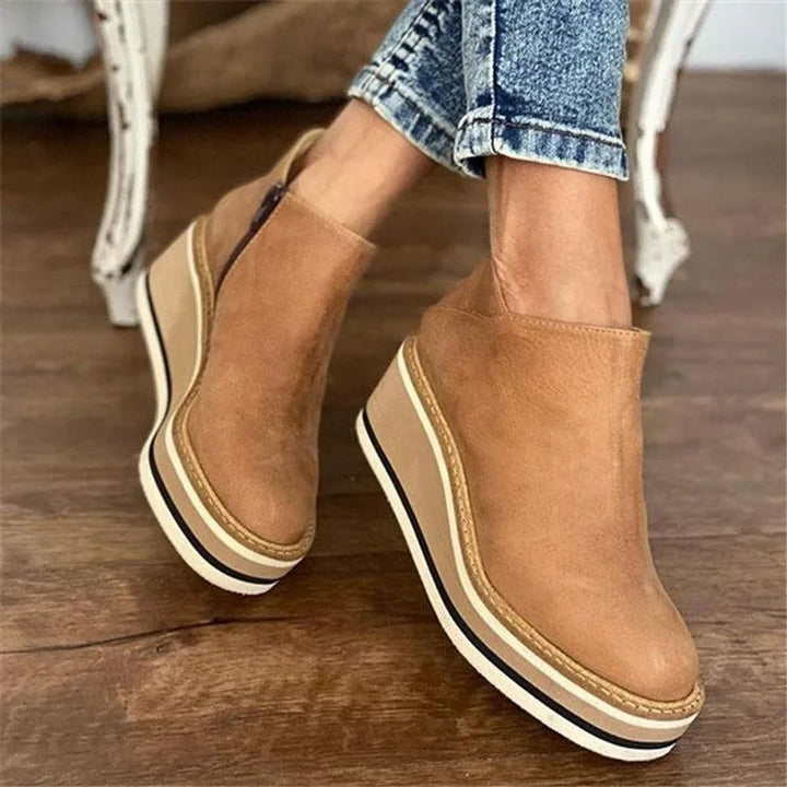 Maya | Retro-Inspired Platform Ankle Boots