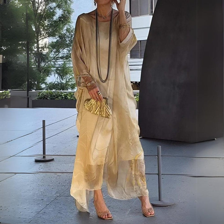 Elena | Elegant Long-Sleeved Dress for Effortless Evening Glamour