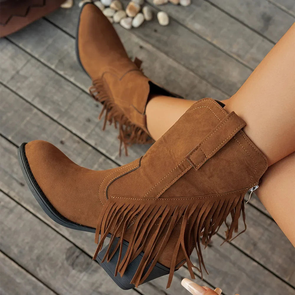 Jessika | Trendy And Classic Wide Calf Cowboy Boots