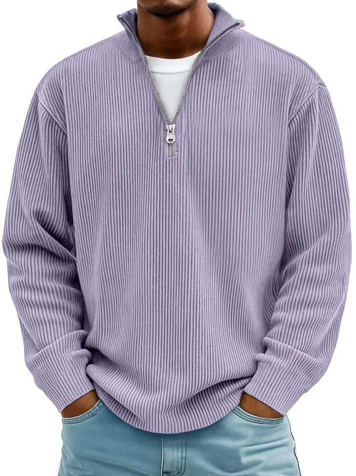 Simon | Knit Sweater – Casual Quarter-Zip Style for Men
