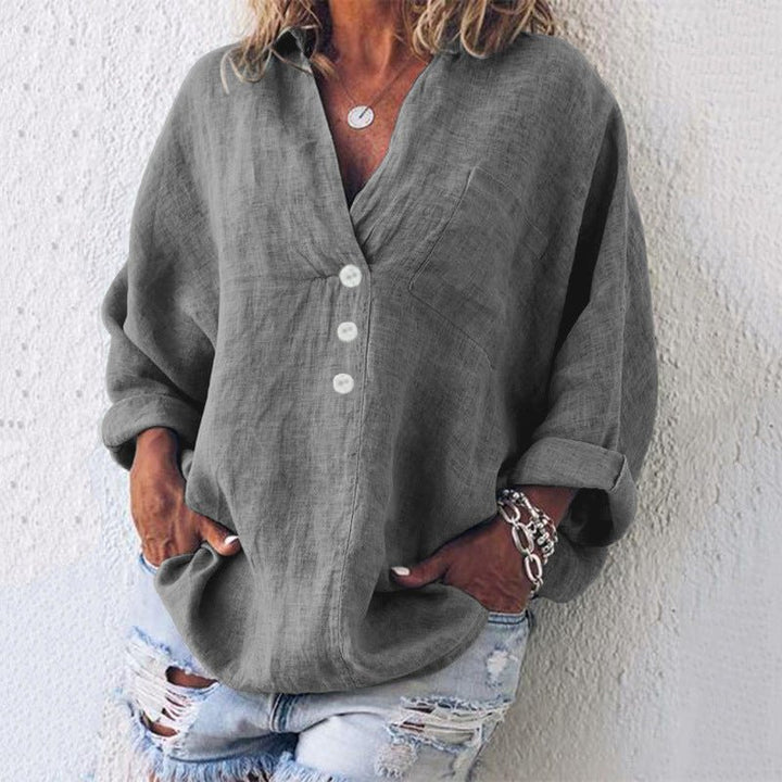 Lucia | Sweaters – Stylish Cotton-Linen Blend for Women