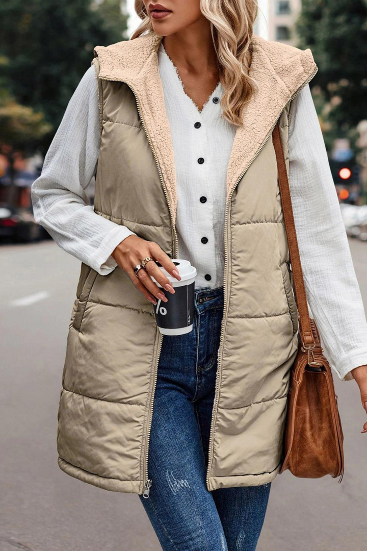 Nadine | Casual And Versatile Hooded Layering Vest