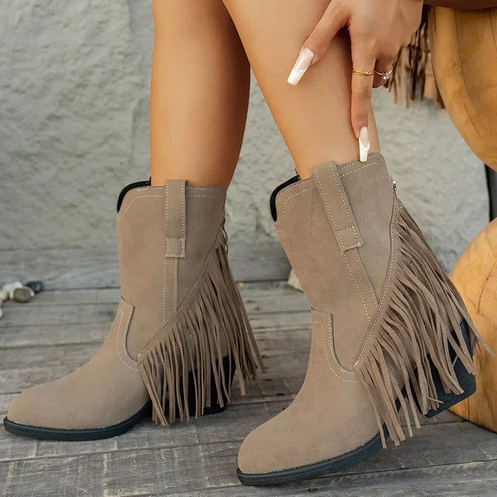 Jessika | Trendy And Classic Wide Calf Cowboy Boots