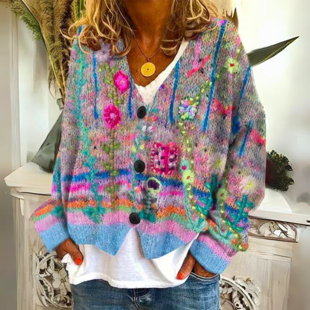 Carolin | Knit Sweater – Unique Colorful Design for Women
