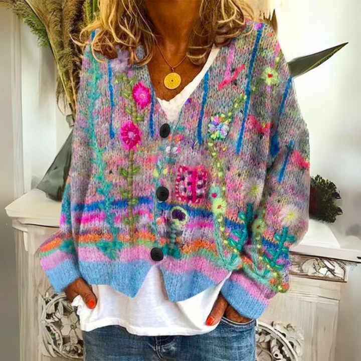 Carolin | Knit Sweater – Unique Colorful Design for Women