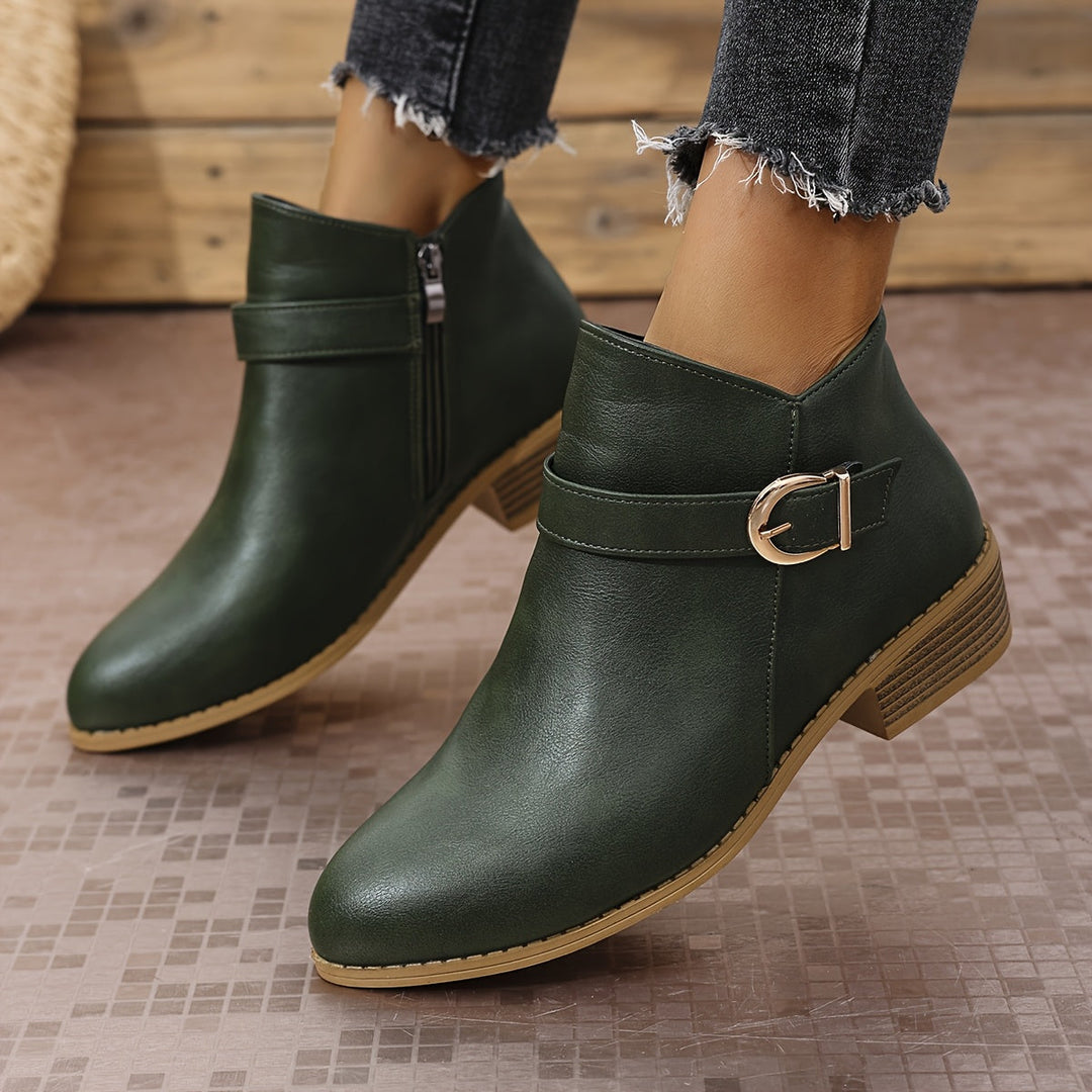 Angelika | Buckle-Detail Chelsea Ankle Boots