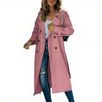 Celeste | Classic Double-Breasted Trench Coat For Effortless Elegance