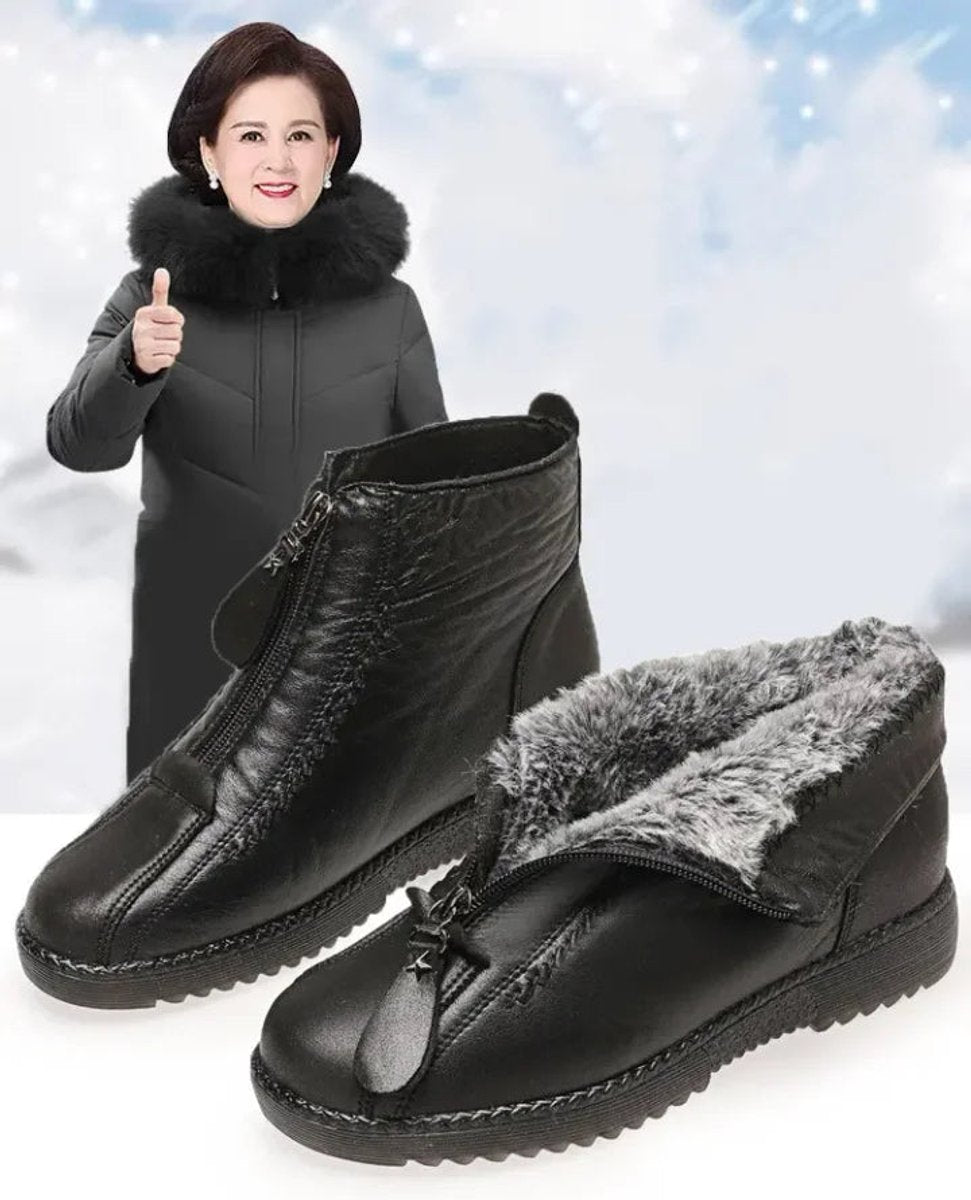 Hazel | Cozy Fleece-Lined Winter Ankle Boots