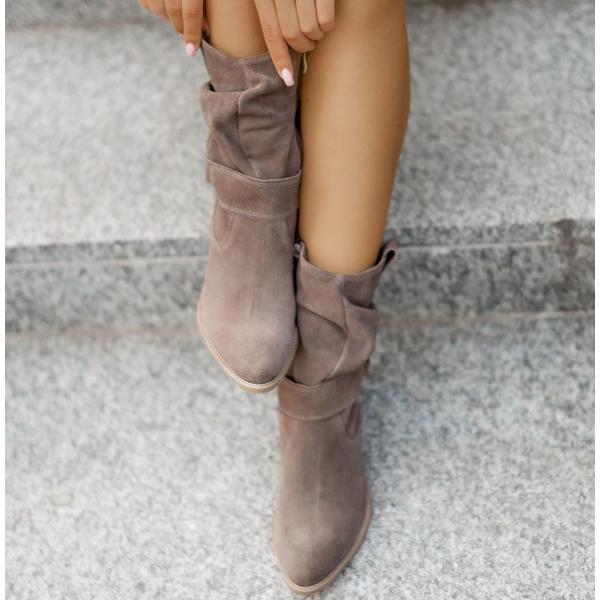 Della | Relaxed-Fit Slouch Ankle Boots