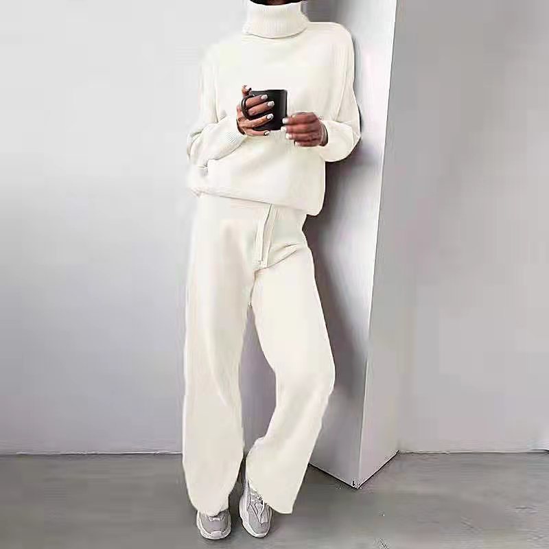 Seraphina | Completo confortevole e chic di due pezzi in maglia a collo alto