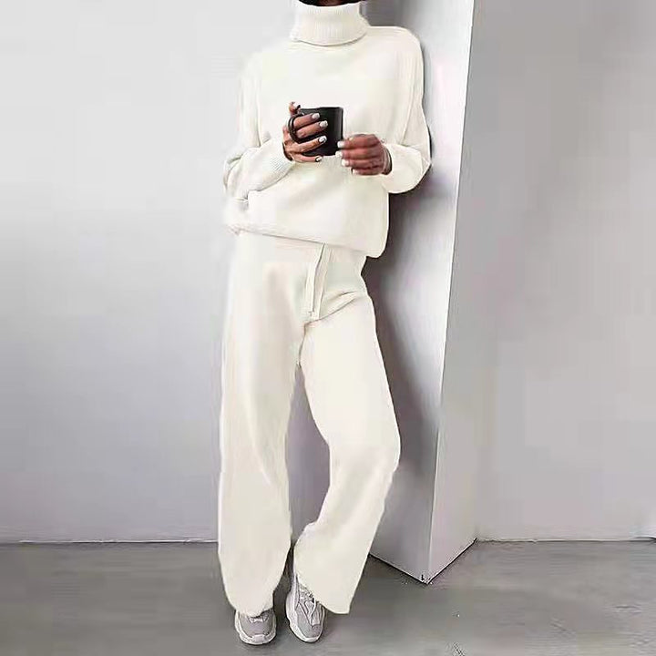 Seraphina | Completo confortevole e chic di due pezzi in maglia a collo alto