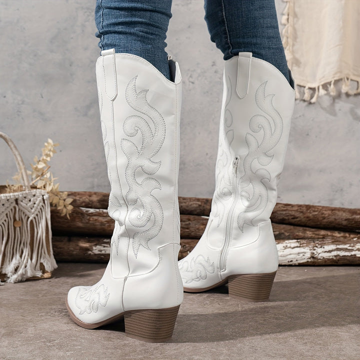 Ellie | Modern Wide-Calf Cowboy Boots
